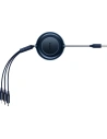 Kabel Baseus Bright Mirror 2 3w1 USB-A - microUSB + Lightning + USB-C 3.5A 1.1m modrý