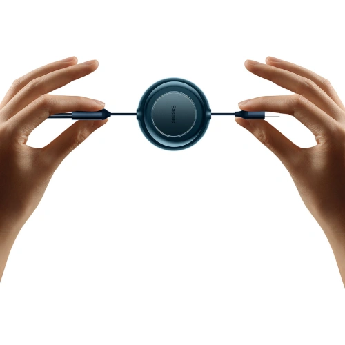 Kabel Baseus Bright Mirror 2 3w1 USB-A - microUSB + Lightning + USB-C 3.5A 1.1m granatowy