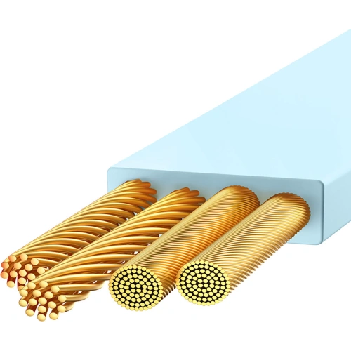 Kabel Baseus Bright Mirror 2 3w1 USB-A - microUSB + Lightning + USB-C 3.5A 1.1m granatowy