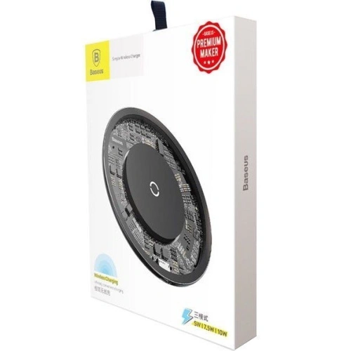 Ładowarka indukcyjna Baseus Simple Qi 10W przezroczysta - Home Screen