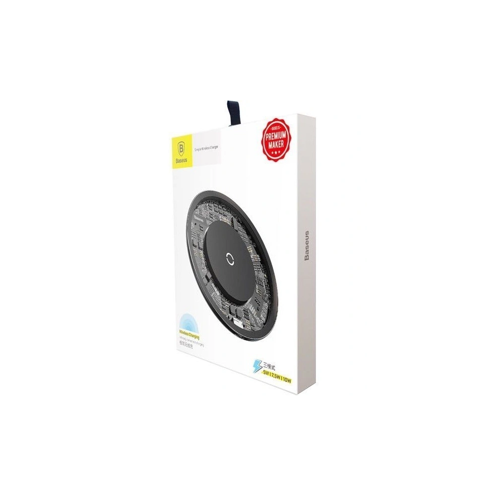 Hurtownia GSM - Indukční nabíječka Baseus Simple Wireless Charger 10W Clear - BSU059CL - {ean13} - Hurt