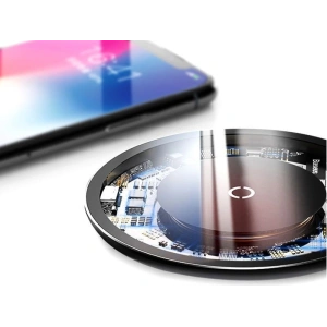 Ładowarka indukcyjna Baseus Simple Qi 10W przezroczysta - Home Screen