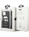 Hurtownia GSM - Etui Karl Lagerfeld KLHCP13SCMNIPK Apple iPhone 13 mini hardcase czarny/black Leather Monogram Patch and Cord Iconik - KLD964BLK - {ean13} - Hurt