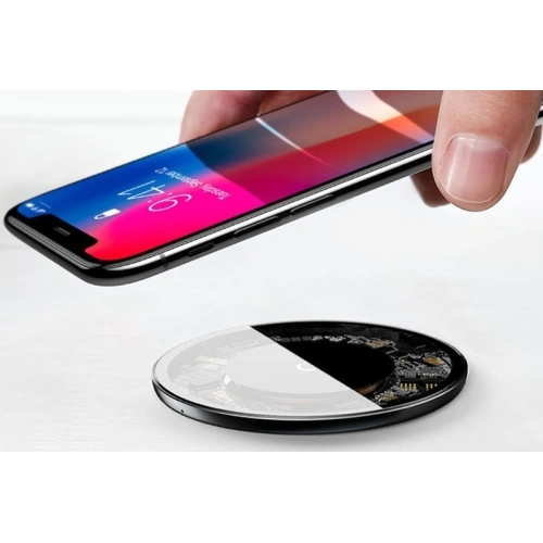 Ładowarka indukcyjna Baseus Simple Qi 10W przezroczysta - Home Screen