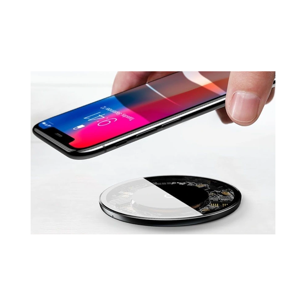 Hurtownia GSM - Indukční nabíječka Baseus Simple Wireless Charger 10W Clear - BSU059CL - {ean13} - Hurt
