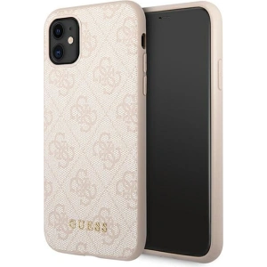 Hurtownia GSM - Etui Guess GUHCN61G4GFPI Apple iPhone 11 różowy/pink hard case 4G Metal Gold Logo - GUE1830PNK - {ean13} - Hurt
