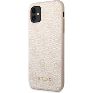 Hurtownia GSM - Etui Guess GUHCN61G4GFPI Apple iPhone 11 różowy/pink hard case 4G Metal Gold Logo - GUE1830PNK - {ean13} - Hurt