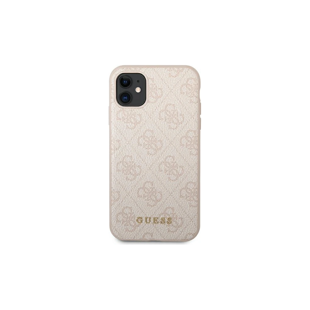 Hurtownia GSM - Etui Guess GUHCN61G4GFPI Apple iPhone 11 růžový/pink hard case 4G Metal Gold Logo - GUE1830PNK - {ean13} - Hurt