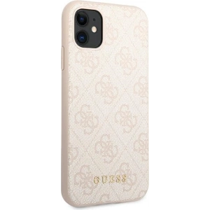Hurtownia GSM - Etui Guess GUHCN61G4GFPI Apple iPhone 11 różowy/pink hard case 4G Metal Gold Logo - GUE1830PNK - {ean13} - Hurt
