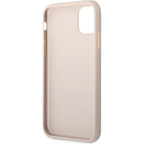 Etui Guess GUHCN61G4GFPI Apple iPhone 11 różowy/pink hard case 4G Metal Gold Logo