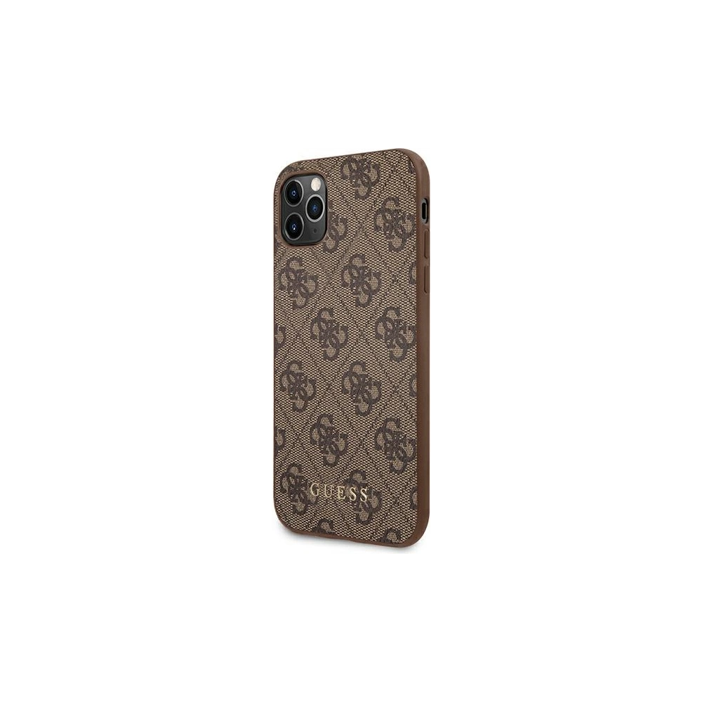 Hurtownia GSM - Etui Guess GUHCN65G4GFBR Apple iPhone 11 Pro Max brązowy/brown hard case 4G Metal Gold Logo - GUE1831BR - {ean13} - Hurt