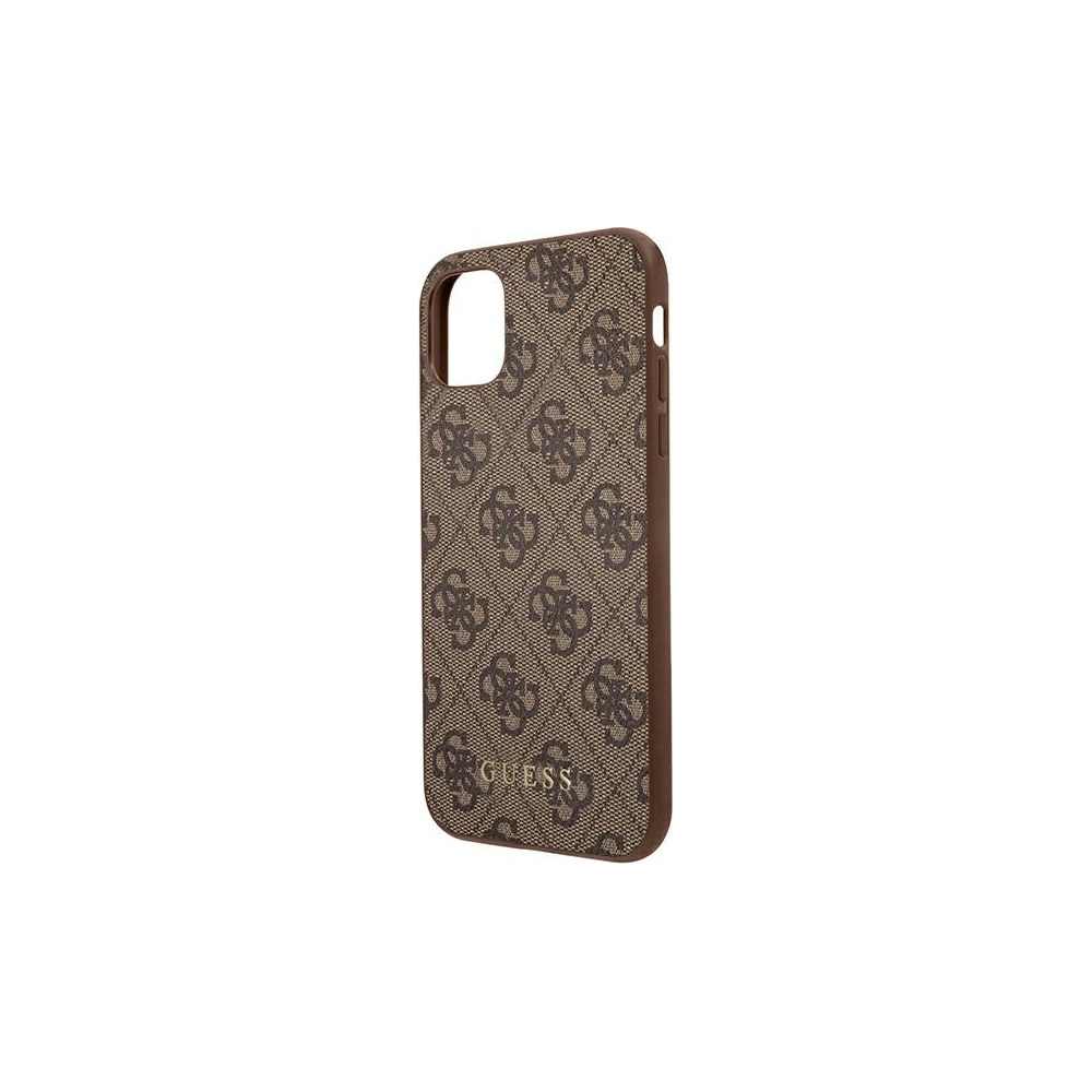 Hurtownia GSM - Etui Guess GUHCN65G4GFBR Apple iPhone 11 Pro Max hnědý/brown tvrdý obal 4G Metal Gold Logo - GUE1831BR - {ean13} - Hurt