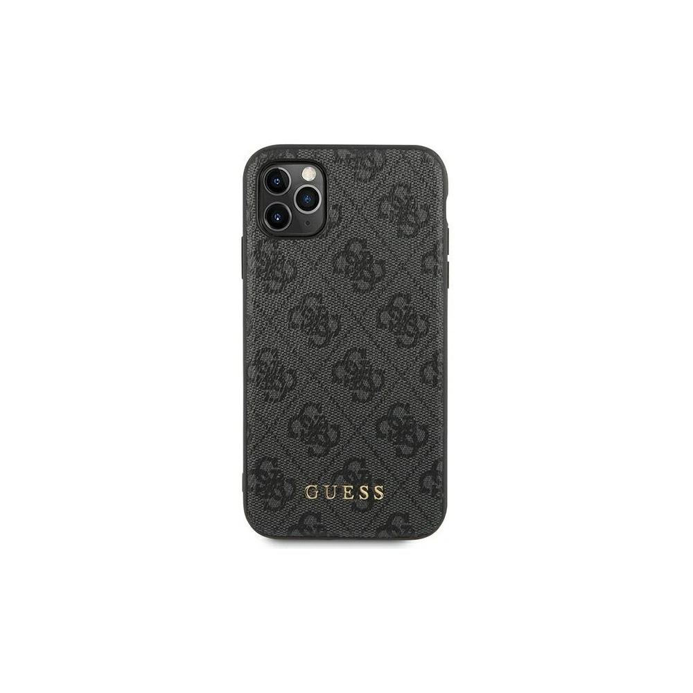 Hurtownia GSM - Etui Guess GUHCN65G4GFGR Apple iPhone 11 Pro Max šedý/grey hard case 4G Metal Gold Logo - GUE1832GRY - {ean13} - Hurt