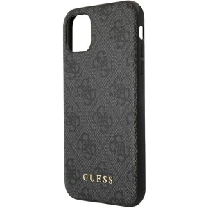 Hurtownia GSM - Etui Guess GUHCN65G4GFGR Apple iPhone 11 Pro Max szary/grey hard case 4G Metal Gold Logo - GUE1832GRY - {ean13} - Hurt