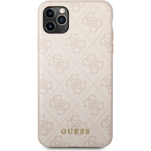 Etui Guess GUHCN65G4GFPI Apple iPhone 11 Pro Max różowy/pink hard case 4G Metal Gold Logo