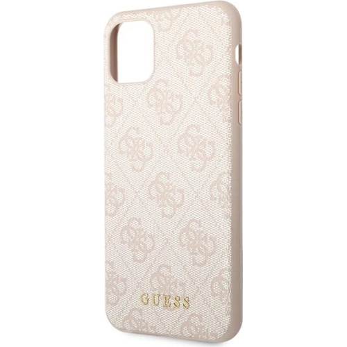 Etui Guess GUHCN65G4GFPI Apple iPhone 11 Pro Max różowy/pink hard case 4G Metal Gold Logo