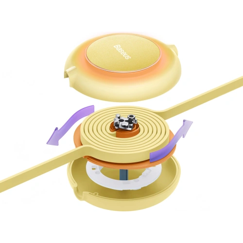 Kabel Baseus Bright Mirror 2 3w1 USB-A - microUSB + Lightning + USB-C 3.5A 1.1m żółty