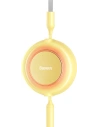 Kabel Baseus Bright Mirror 2 3w1 USB-A - microUSB + Lightning + USB-C 3.5A 1.1m žlutý