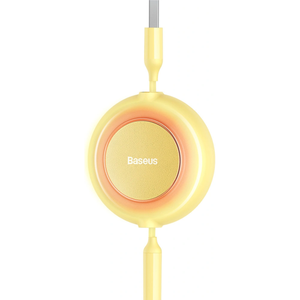 Kabel Baseus Bright Mirror 2 3w1 USB-A - microUSB + Lightning + USB-C 3.5A 1.1m žlutý