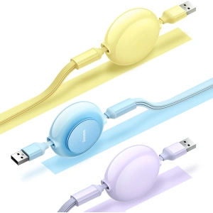 Hurtownia GSM - Kabel Baseus Bright Mirror 2 3w1 USB-A - microUSB + Lightning + USB-C 3.5A 1.1m żółty - BSU3385YEL - {ean13} - Hurt