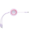 Kabel Baseus Bright Mirror 2 3w1 USB-A - microUSB + Lightning + USB-C 3.5A 1.1m fioletowy