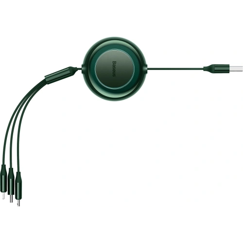 Kabel Baseus Bright Mirror 2 3w1 USB-A - microUSB + Lightning + USB-C 3.5A 1.1m zielony