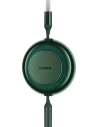 Baseus Bright Mirror 2 retractable cable 3in1 USB Type A - micro USB + Lightning + USB Type C 3.5A 1.1m green