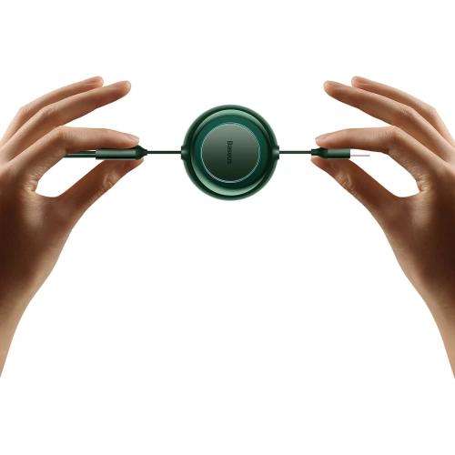 Kabel Baseus Bright Mirror 2 3w1 USB-A - microUSB + Lightning + USB-C 3.5A 1.1m zielony