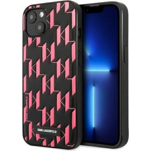 Hurtownia GSM - Etui Karl Lagerfeld KLHCP13SMNMP1P Apple iPhone 13 mini hardcase różowy/pink Monogram Plaque - KLD965PNK - {ean13} - Hurt