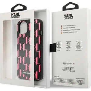 Hurtownia GSM - Etui Karl Lagerfeld KLHCP13SMNMP1P Apple iPhone 13 mini hardcase różowy/pink Monogram Plaque - KLD965PNK - {ean13} - Hurt
