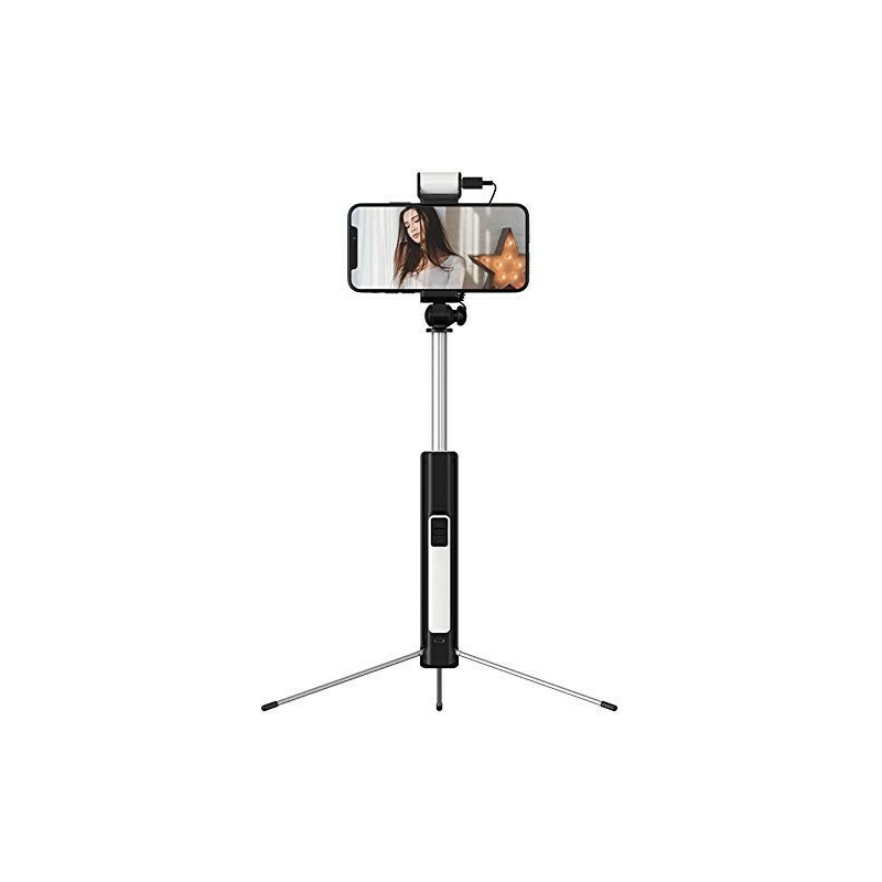 Benks Selfie Stick Z07 (selfie stick, tripod, lamp LED) Black