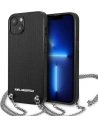 Etui Karl Lagerfeld KLHCP13SPMK Apple iPhone 13 mini hardcase czarny/black Leather Textured and Chain