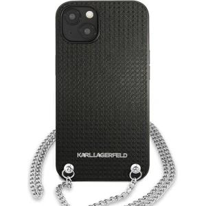 Hurtownia GSM - Etui Karl Lagerfeld KLHCP13SPMK Apple iPhone 13 mini hardcase czarny/black Leather Textured and Chain - KLD966BLK - {ean13} - Hurt
