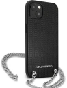 Hurtownia GSM - Etui Karl Lagerfeld KLHCP13SPMK Apple iPhone 13 mini hardcase černý/black Kožené texturované a řetězové - KLD966BLK - {ean13} - Hurt