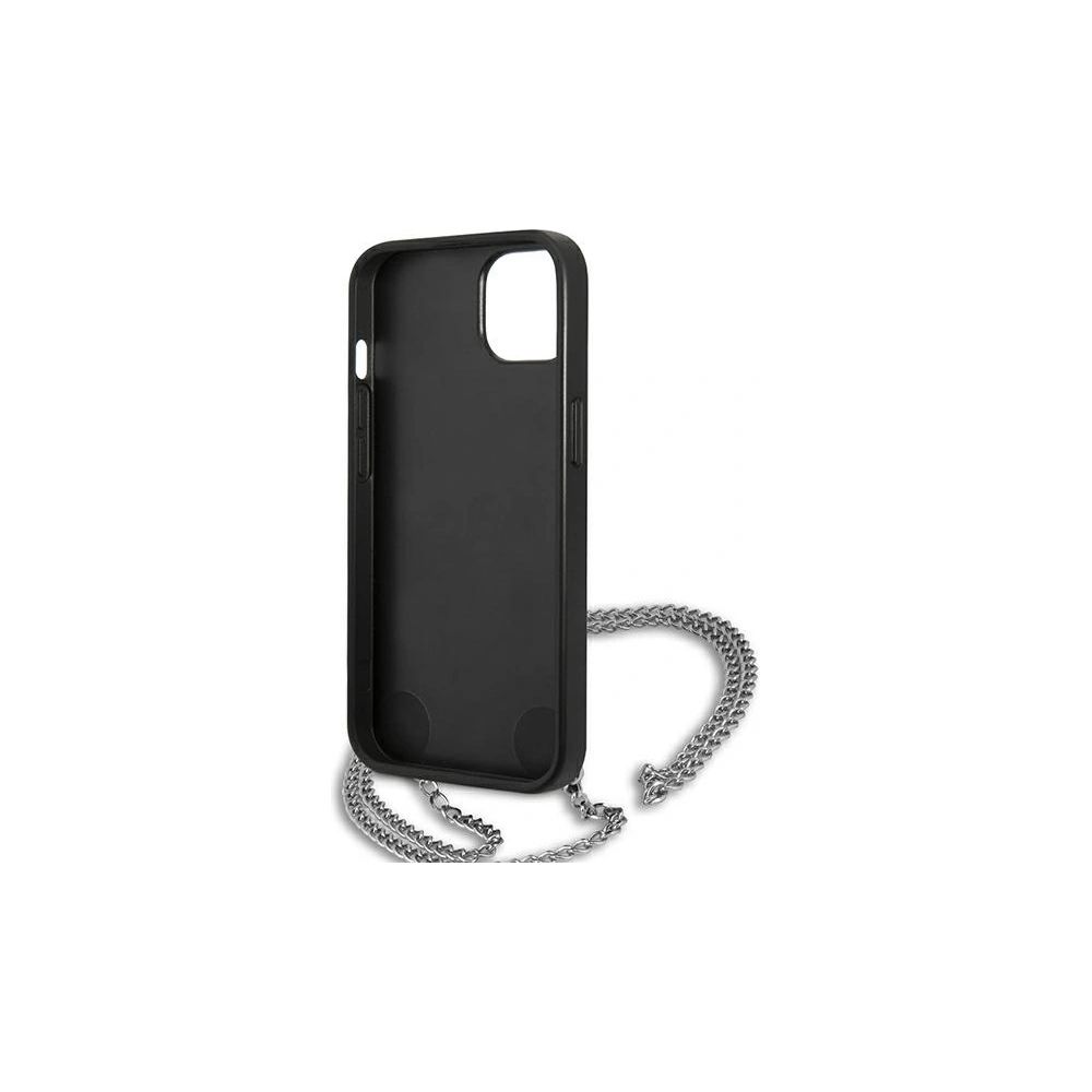 Hurtownia GSM - Etui Karl Lagerfeld KLHCP13SPMK Apple iPhone 13 mini hardcase černý/black Kožené texturované a řetězové - KLD966BLK - {ean13} - Hurt
