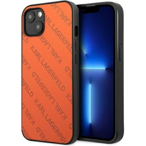 Hurtownia GSM - Etui Karl Lagerfeld KLHCP13SPTLO Apple iPhone 13 mini hardcase pomarańczowy/orange Perforated Allover - KLD967ORG - {ean13} - Hurt