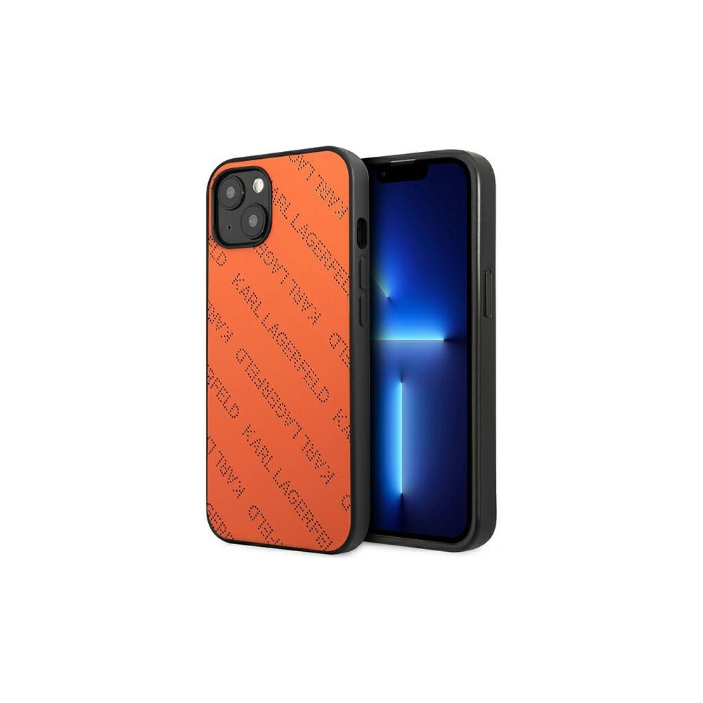 Hurtownia GSM - Etui Karl Lagerfeld KLHCP13SPTLO Apple iPhone 13 mini hardcase oranžový/orange Perforated Allover - KLD967ORG - {ean13} - Hurt