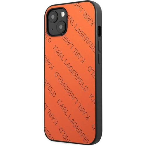 Etui Karl Lagerfeld KLHCP13SPTLO Apple iPhone 13 mini hardcase pomarańczowy/orange Perforated Allover