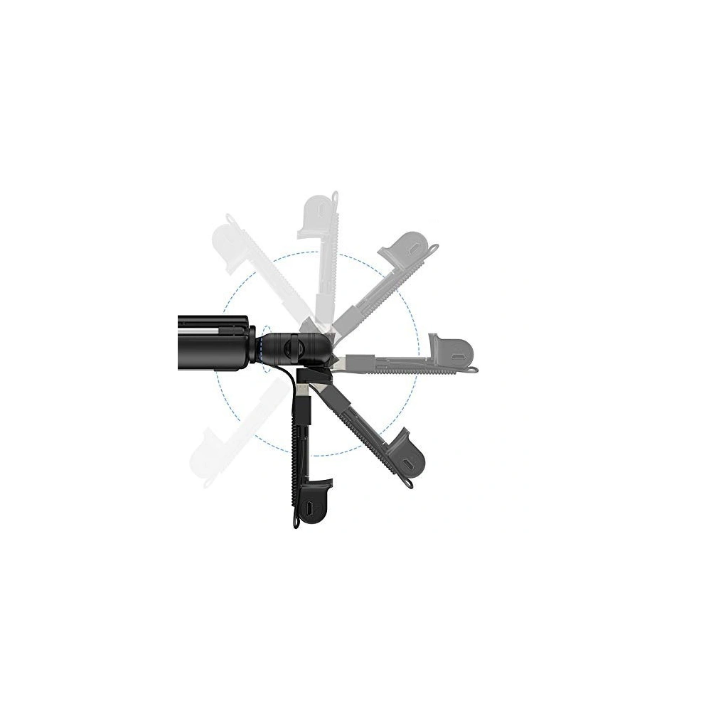 Hurtownia GSM - Kijek na selfie Benks Selfie Stick Z07 (selfie stick, stativ, osvětlení) Černá - BKS197BLK - {ean13} - Hurt