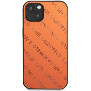 Hurtownia GSM - Etui Karl Lagerfeld KLHCP13SPTLO Apple iPhone 13 mini hardcase pomarańczowy/orange Perforated Allover - KLD967ORG - {ean13} - Hurt