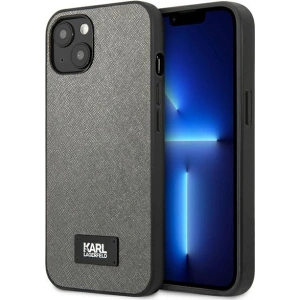 Hurtownia GSM - Etui Karl Lagerfeld KLHCP13SSFMP2DG Apple iPhone 13 mini hardcase srebrny/silver Saffiano Plaque - KLD968SLV - {ean13} - Hurt