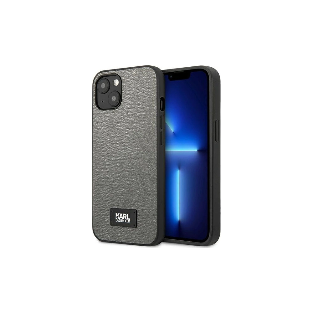 Hurtownia GSM - Etui Karl Lagerfeld KLHCP13SSFMP2DG Apple iPhone 13 mini hardcase stříbrný/silver Saffiano Plaque - KLD968SLV - {ean13} - Hurt