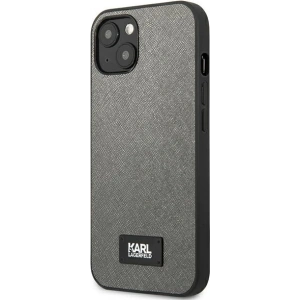 Hurtownia GSM - Etui Karl Lagerfeld KLHCP13SSFMP2DG Apple iPhone 13 mini hardcase srebrny/silver Saffiano Plaque - KLD968SLV - {ean13} - Hurt