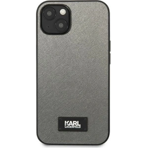 Hurtownia GSM - Etui Karl Lagerfeld KLHCP13SSFMP2DG Apple iPhone 13 mini hardcase srebrny/silver Saffiano Plaque - KLD968SLV - {ean13} - Hurt