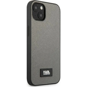 Hurtownia GSM - Etui Karl Lagerfeld KLHCP13SSFMP2DG Apple iPhone 13 mini hardcase srebrny/silver Saffiano Plaque - KLD968SLV - {ean13} - Hurt