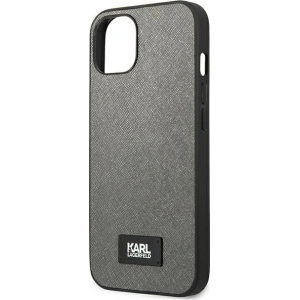 Hurtownia GSM - Etui Karl Lagerfeld KLHCP13SSFMP2DG Apple iPhone 13 mini hardcase srebrny/silver Saffiano Plaque - KLD968SLV - {ean13} - Hurt