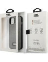 Wholesale Karl Lagerfeld KLHCP13SSFMP2DG Apple iPhone 13 mini hardcase silver Saffiano Plaque - KLD968SLV - {ean13} - Hurt