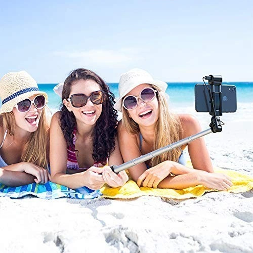Kijek do selfie Benks Selfie Stick Z07 (selfie stick, statyw, lampy doświetlające) Black