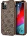 Etui Guess GUHCP12LG4GFBR Apple iPhone 12 Pro Max brązowy/brown hard case 4G Metal Gold Logo