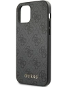 Wholesale Guess GUHCP12LG4GFGR Apple iPhone 12 Pro Max grey hard case 4G Metal Gold Logo - GUE1836GRY - {ean13} - Hurt